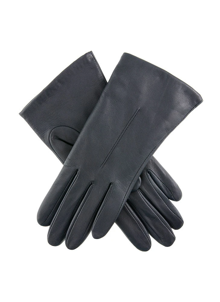 Women's Single-Point Fleece-Lined Leather Gloves - Image 2