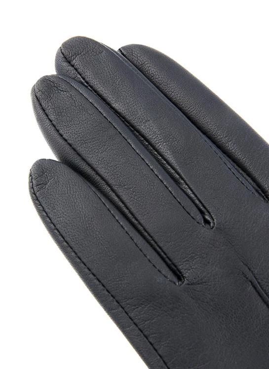 Women's Single-Point Fleece-Lined Leather Gloves - Image 4