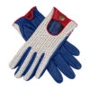 Women's Heritage Union Jack Crochet-Back Leather Driving Gloves
