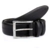 Men's Lined Full-Grain Leather Belt With Stitch Detail