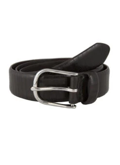 Men's Lizard-Print Leather Belt