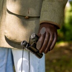 Women's Heritage Water-Resistant Silk-Lined Left Hand Leather Shooting Gloves -Dents Womensleathershootinggloves 3