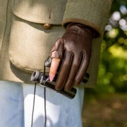 Women's Heritage Water-Resistant Silk-Lined Left Hand Leather Shooting Gloves -Dents Womensleathershootinggloves 4