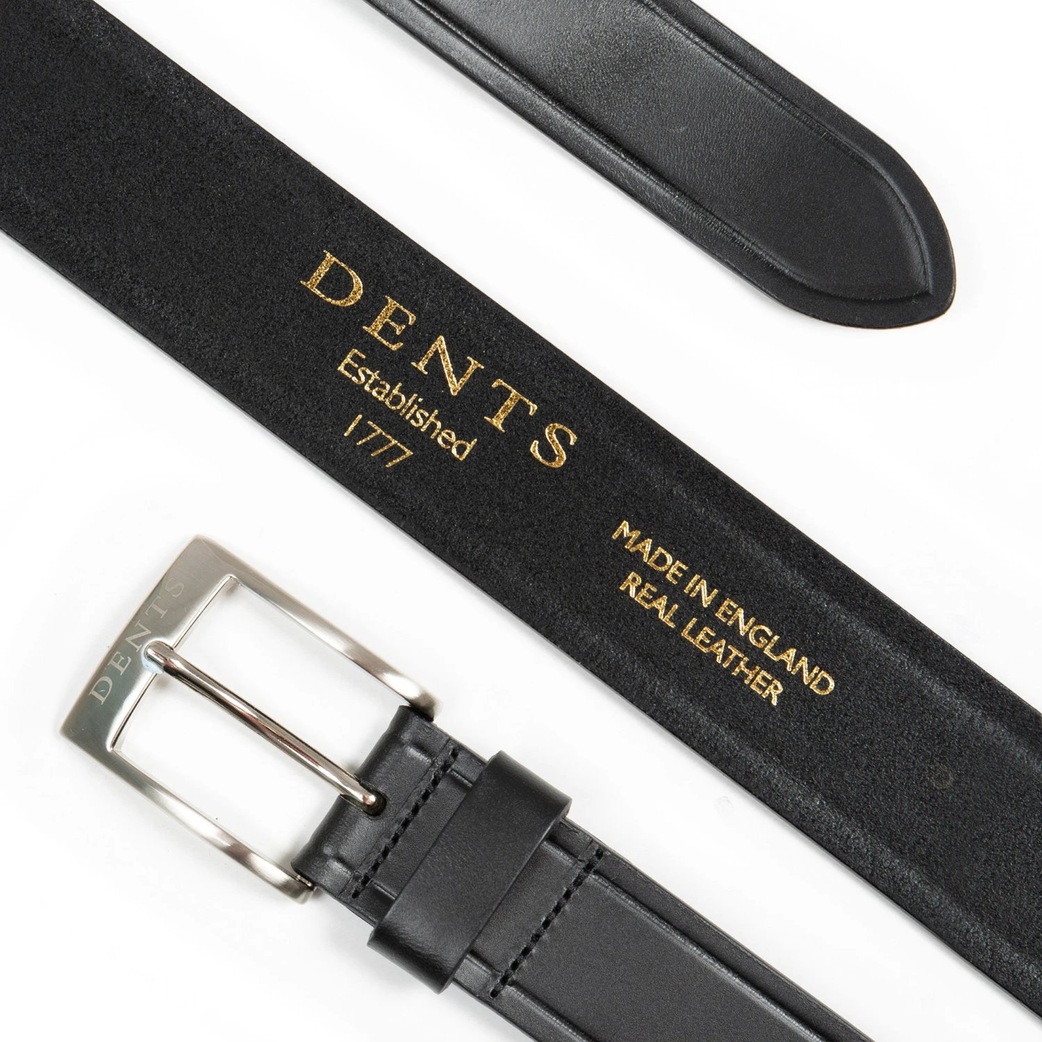 Men’s Heritage Full-Grain Leather Belt With Embossed Edge - Image 2