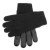 Men's Knitted Gloves With Suede Palm Patch