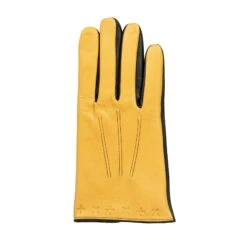 Men's The Suited Racer Touchscreen Three-Point Leather Gloves -Dents mens the suited racer leather gloves cork black back