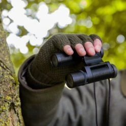 Men's Fingerless Tuckstitch Knitted Shooting Gloves -Dents unisexfingerlessknittedgloves 1