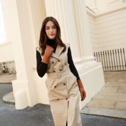 Women's Heritage Cashmere-Lined Leather Gloves -Dents womens heritage cashmere leather gloves cognac 2