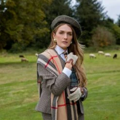 Women's Handsewn Crochet-Back Imitation Peccary Leather Driving Gloves -Dents womens leather gloves crochet back cognac