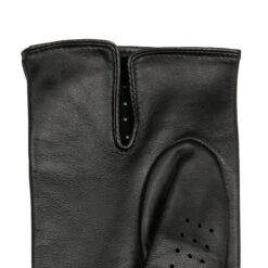 Women’s Perforated Leather Gloves -Dents womens perforated leather gloves black palm cuff