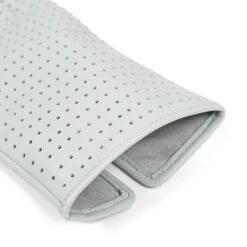Women’s Perforated Leather Gloves -Dents womens perforated leather gloves open cuff silver