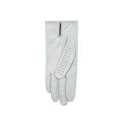 Women’s Perforated Leather Gloves -Dents womens perforated leather gloves palm silver